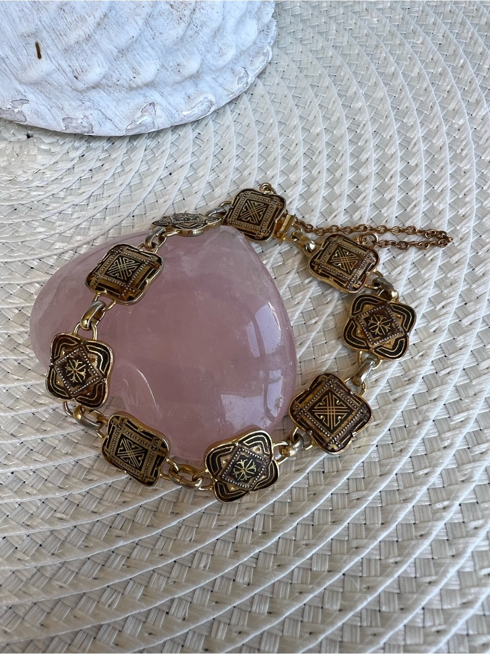 Vintage Damascene 24K Incrustado Link  Made in Spain Bracelet